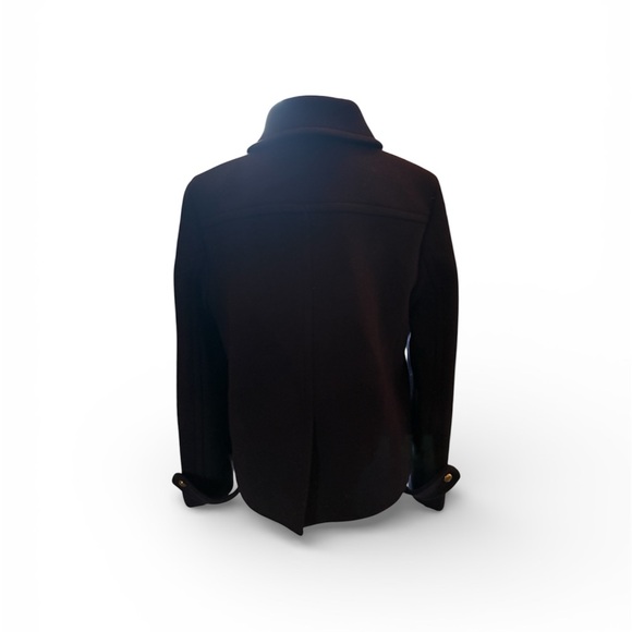 J. Crew Navy Blue Pea Coat with Gold Buttons - Picture 2 of 3